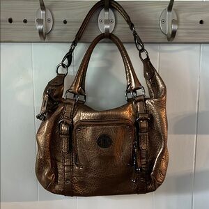 Antonio Melani Metallic Bronze Women's Handbag